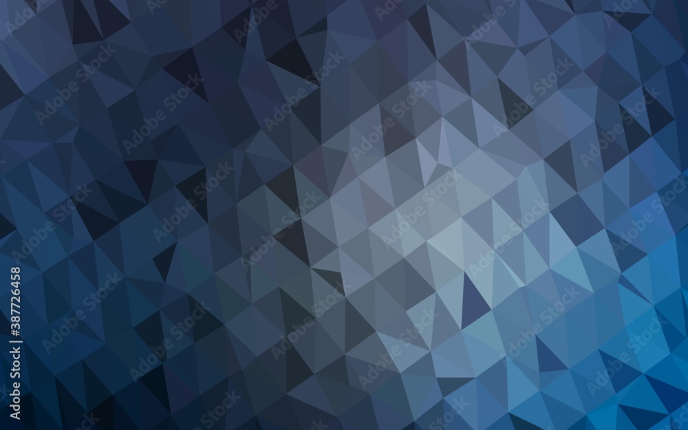 Dark BLUE vector abstract mosaic pattern. Dark BLUE vector abstract mosaic pattern.