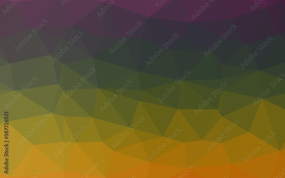 Obraz premium Dark Multicolor, Rainbow vector abstract mosaic background.