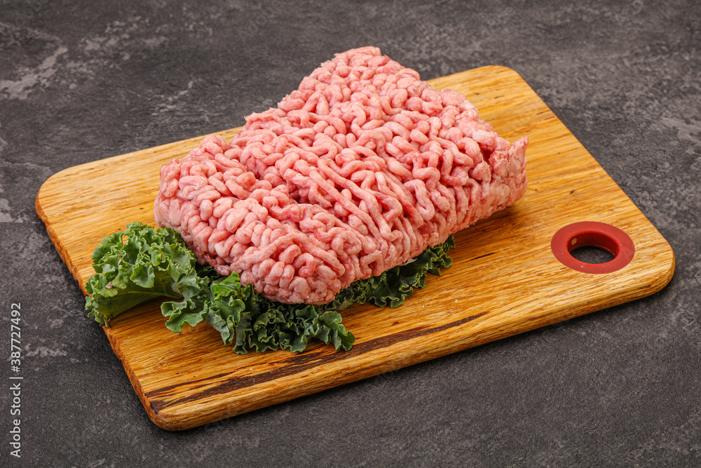 Raw pork minced meat for cooking Raw pork minced meat for cooking