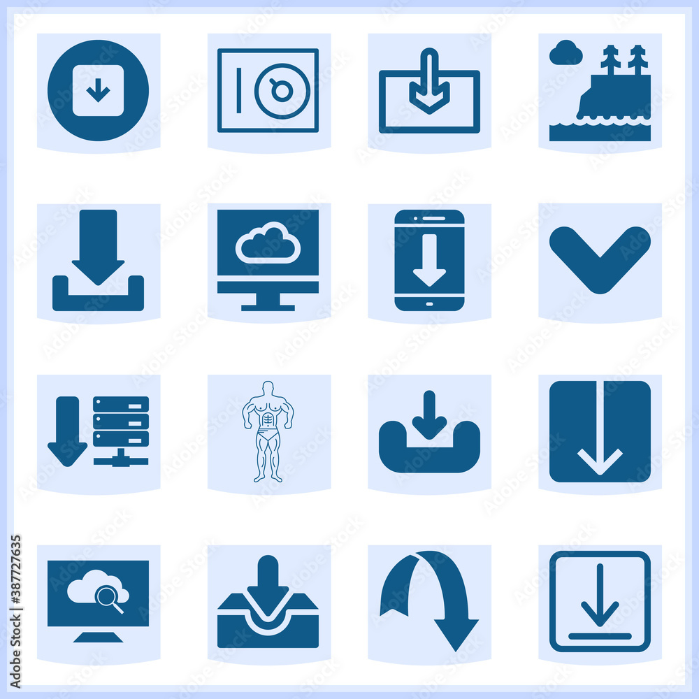 Tops related simple set. 16 filled Tops related simple set. 16 filled