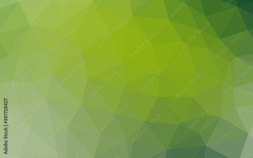 Light Green vector polygon abstract layout. Light Green vector polygon abstract layout.