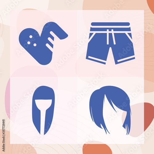 Simple set of tails related filled icons