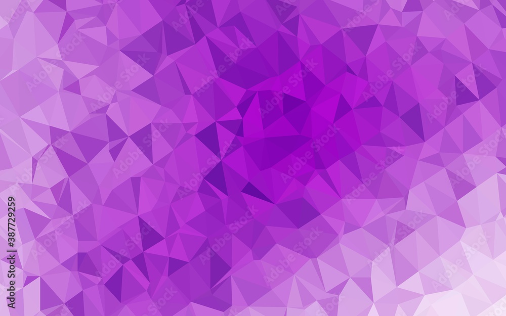 Obraz premium Light Purple vector abstract mosaic background.