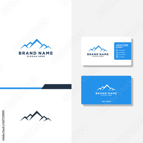 mountain logo designs vector template
