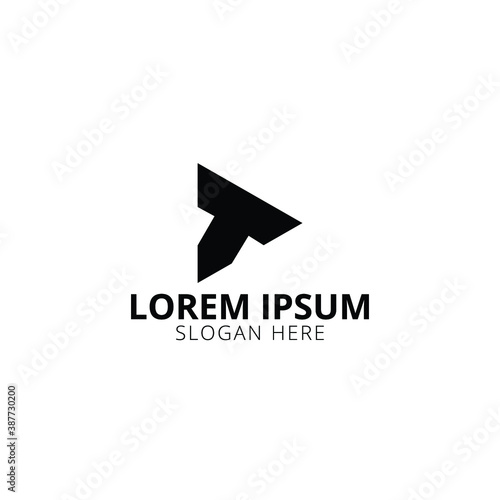 Creative, Modern and Unique T Letter Logo Design Vector Template