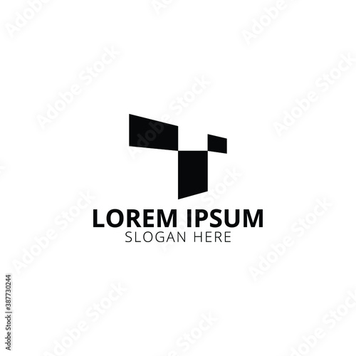 Creative, Modern and Unique T Letter Logo Design Vector Template