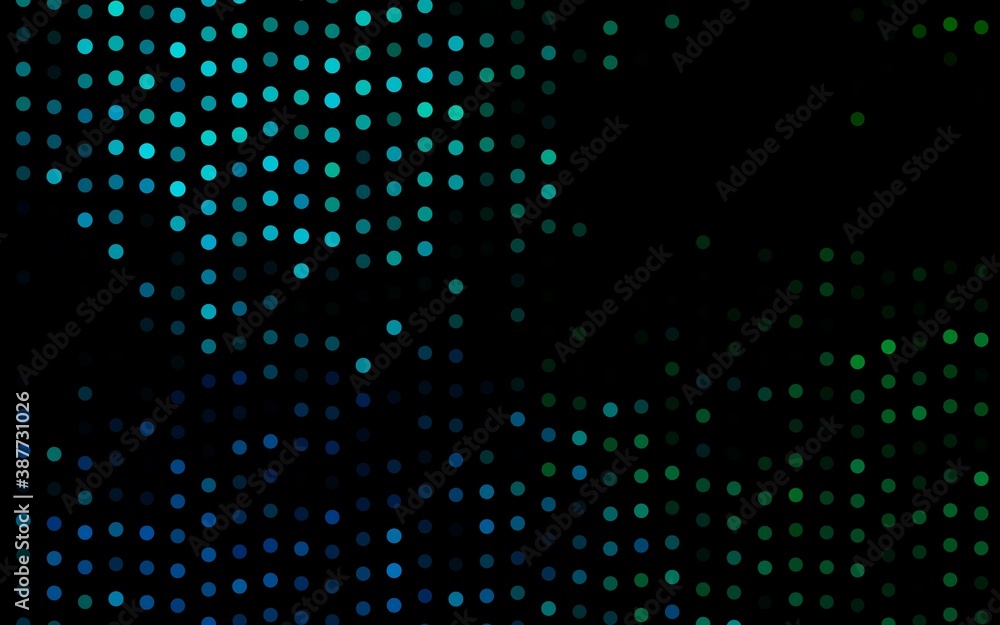 Dark Blue, Green vector template with circles.