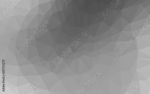 Light Silver, Gray vector polygonal pattern.