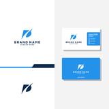 Letter P B D geometric concept logo designs business card