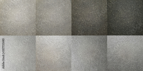 Wallpaper Mural Set of silver gloss textures with gray color gradient Torontodigital.ca