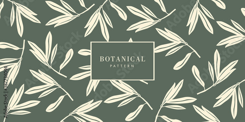 Nature Botanical Background Template Design