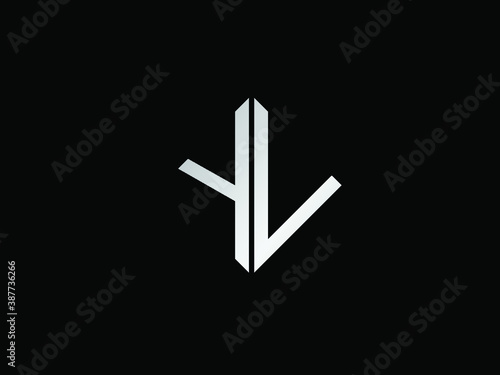 YV square shape gold color logo photo