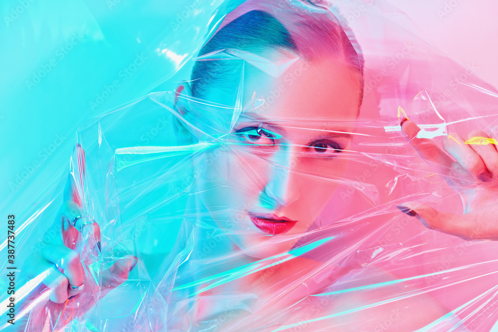 beauty isolation in transparent film beauty isolation in transparent film
