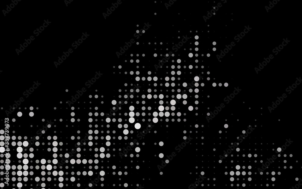 Dark Black vector cover with spots. Dark Black vector cover with spots.