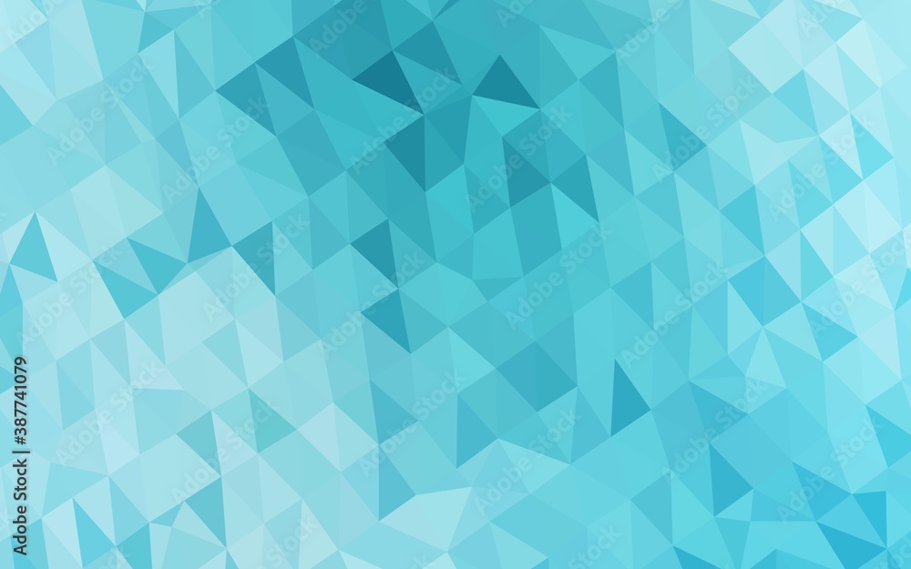 Fototapeta premium Light BLUE vector low poly layout.