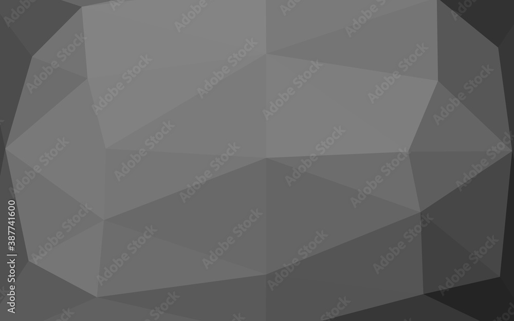 Fototapeta premium Light Silver, Gray vector triangle mosaic template.