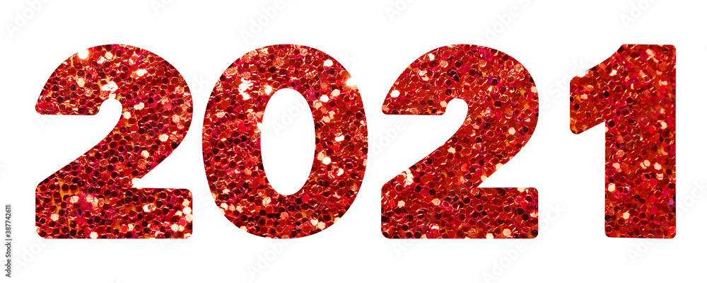 2021 red glitter texture design template Celebration typography poster, banner or greeting card. 2021 red glitter texture design template Celebration typography poster, banner or greeting card.