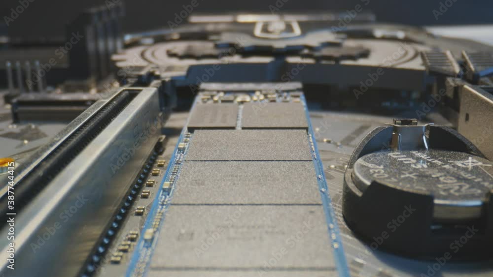 Pusing in into solid state drive with lens Pusing in into solid state drive with lens