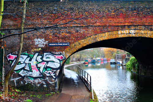 Graffiti Street Art Regent's Canal Camden London photo