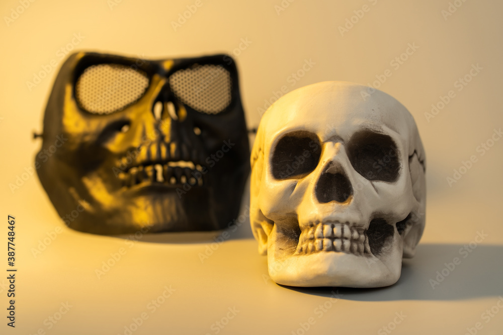 Skull mock up for Halloween party Skull mock up for Halloween party