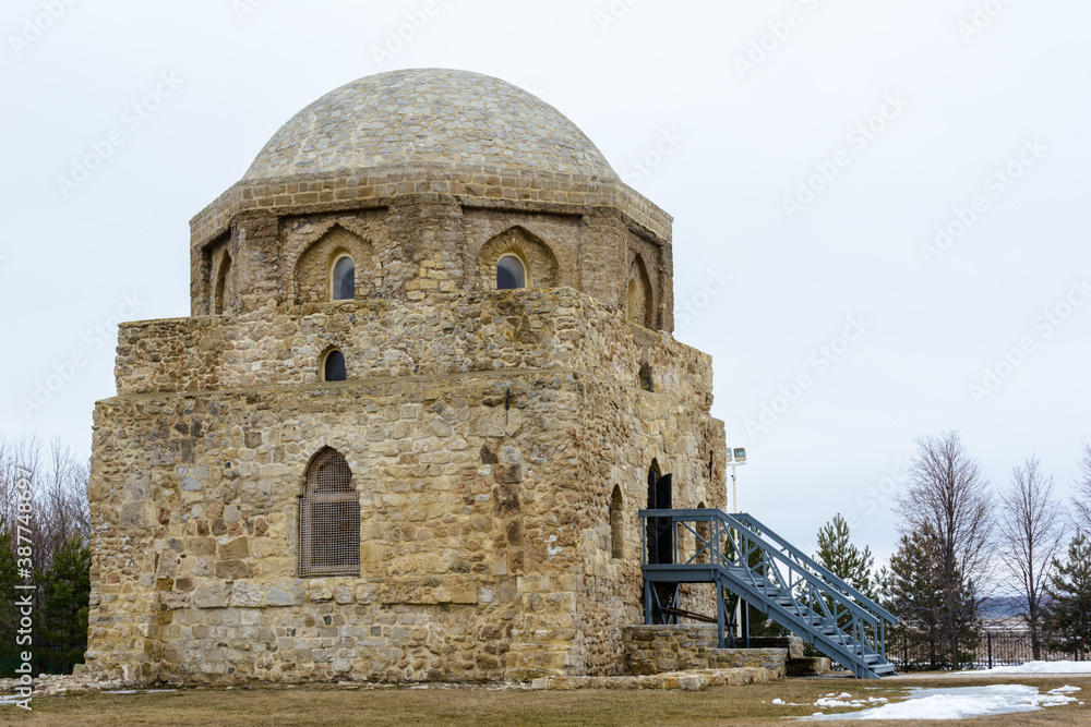 Bulgarian settlement. Limestone Black Chamber built in the 14th century in Bolgar.