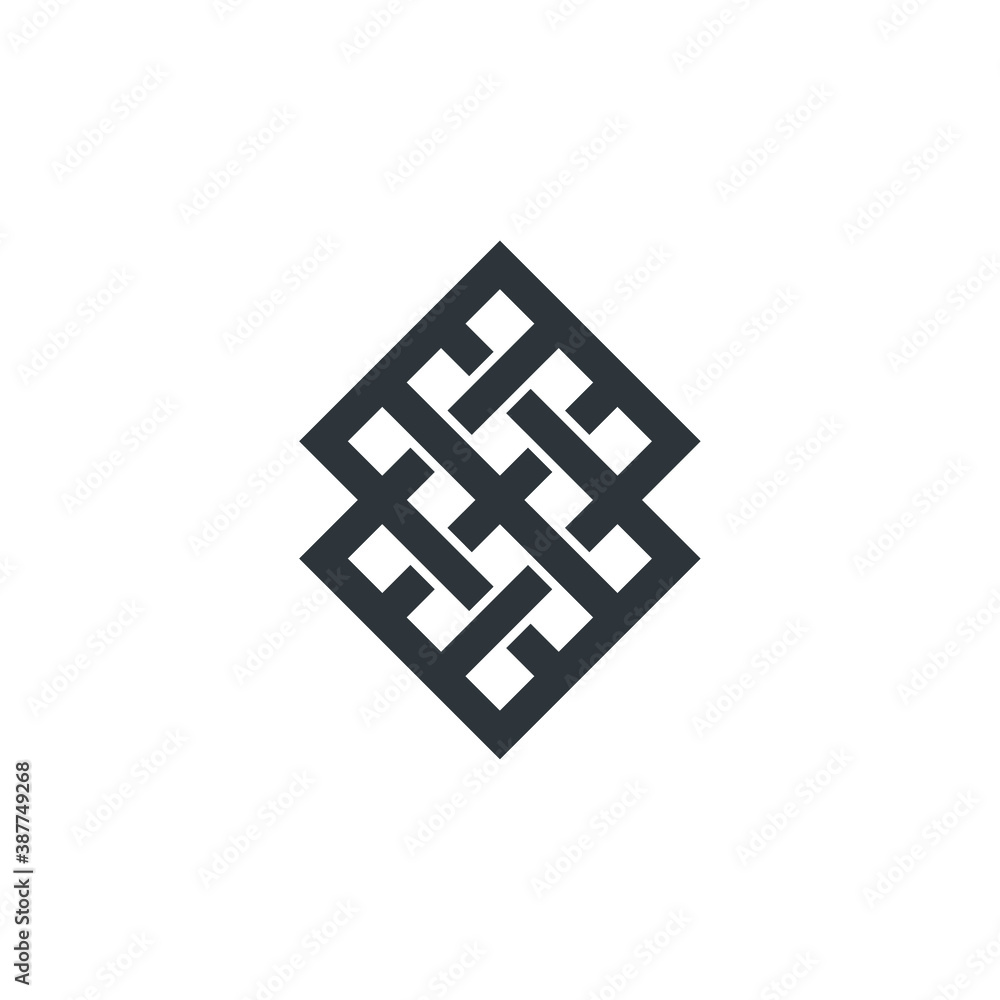 Rhombus Logo - Cube block element perspective geometric abstract design vector line art geometry shape grid mosaic finance business Rhombus Logo - Cube block element perspective geometric abstract design vector line art geometry shape grid mosaic finance business