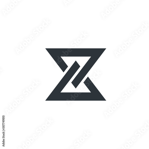 Triangle logo - abstract prism geometric shape graphic geometry line futuristic polygonal layout marketing perspective corporate tech delta spectrum business