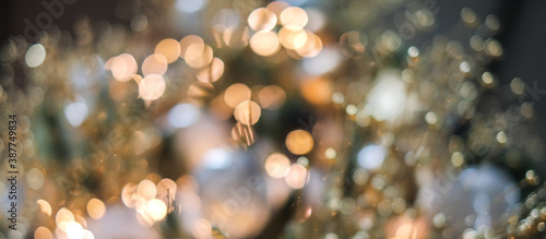 Wallpaper Mural Christmas light bokeh, blurred abstract xmas content for wallpaper Torontodigital.ca