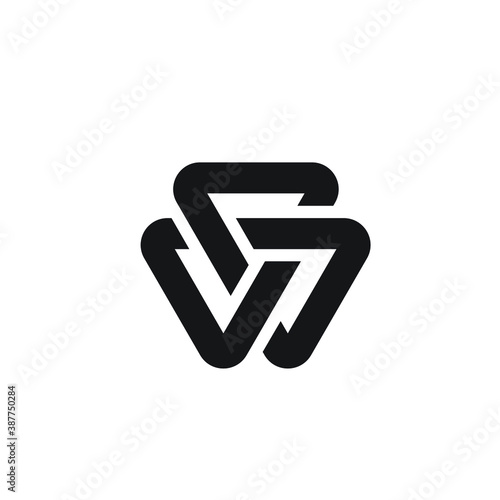 Triangle logo upside down - abstract prism geometric shape graphic geometry line futuristic polygonal layout marketing perspective corporate tech delta spectrum business