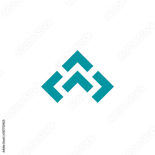 Triangle logo - abstract prism geometric shape graphic geometry line futuristic polygonal layout marketing perspective corporate tech delta spectrum business