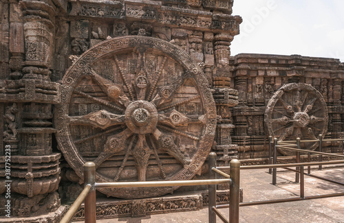 The temple of the sun god Surya in Konarak, also known as the 