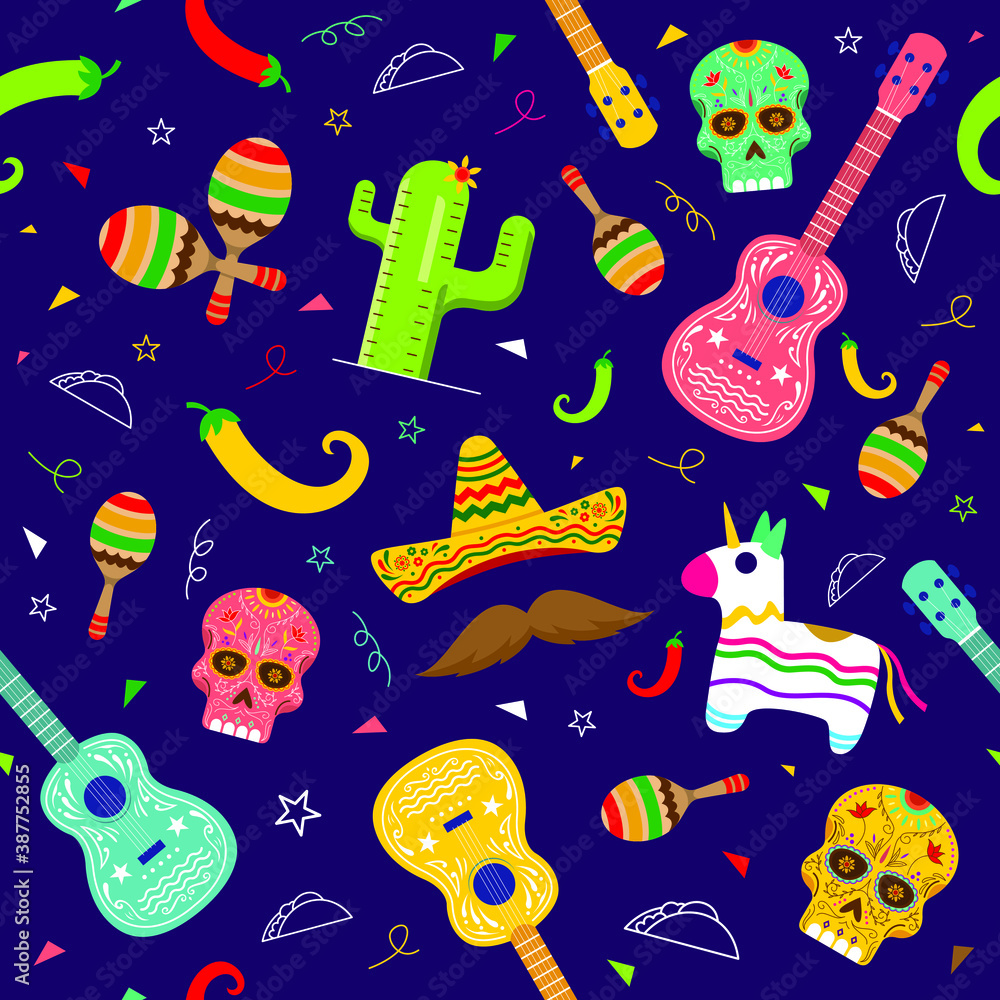 dia de los muertos seamless pattern dia de los muertos seamless pattern