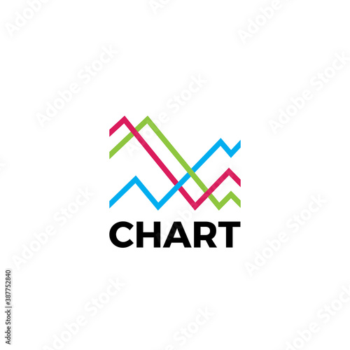 Analytics logo - data business technology finance information graph chart statistics report marketing growth diagram vector office corporate infographic statistic analytic