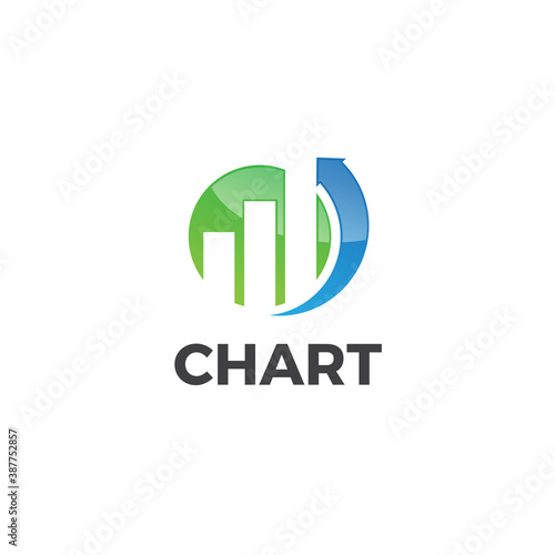 Analytics logo - data business technology finance information graph chart statistics report marketing growth diagram vector office corporate infographic statistic analytic © Template Dealer