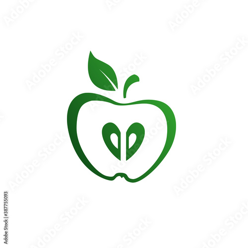Apple logo - food healthy fresh abstract natural bio eco organic vegetarian diet delicious nutrition raw vitamin eat snack vegan whole plant juice smoothie grocery