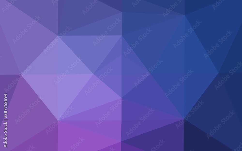 Dark Purple vector abstract polygonal cover. Dark Purple vector abstract polygonal cover.