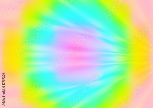 Light Multicolor  Rainbow vector blurred and colored background.
