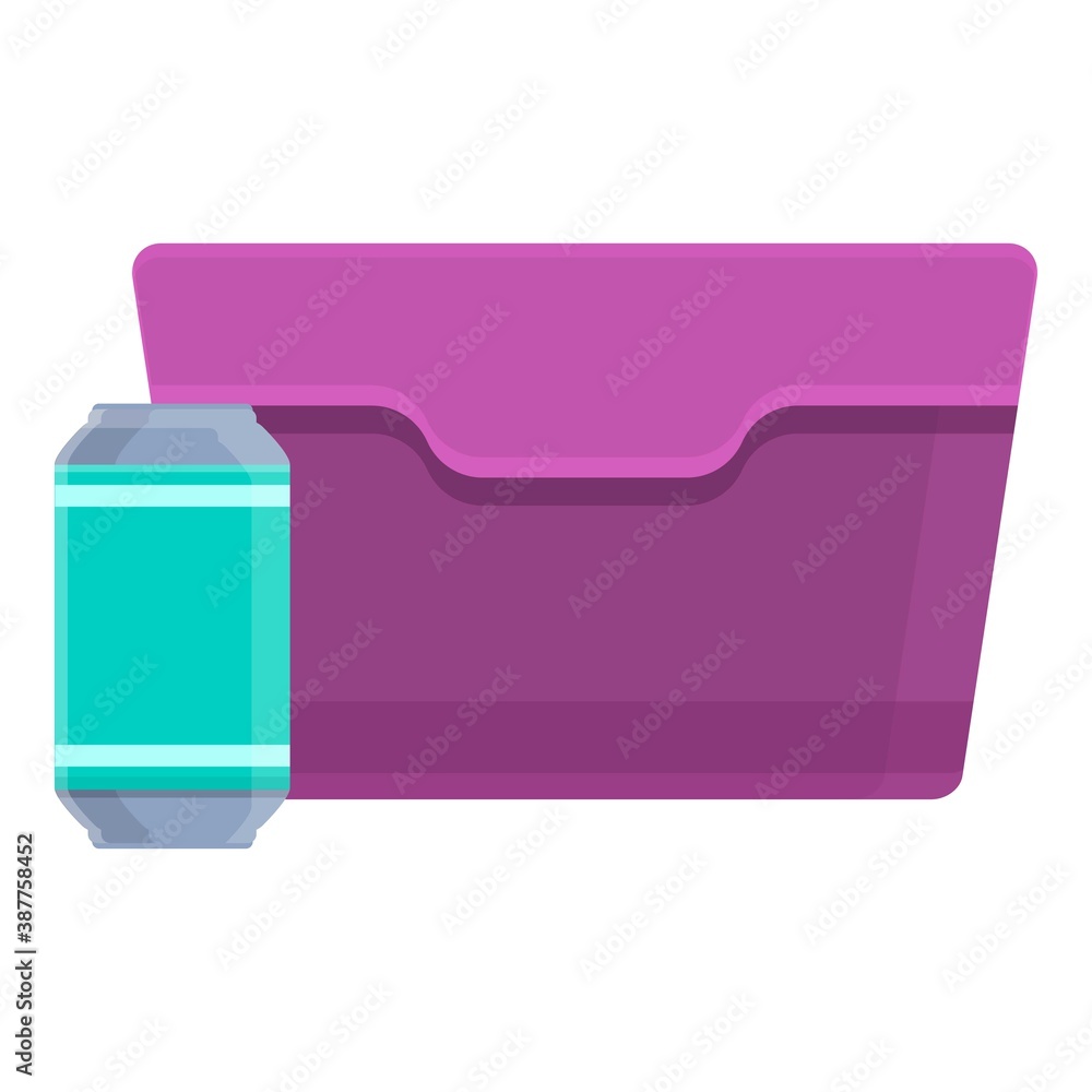 Sports lunch box icon. Cartoon of sports lunch box vector icon for web design isolated on white background Sports lunch box icon. Cartoon of sports lunch box vector icon for web design isolated on white background