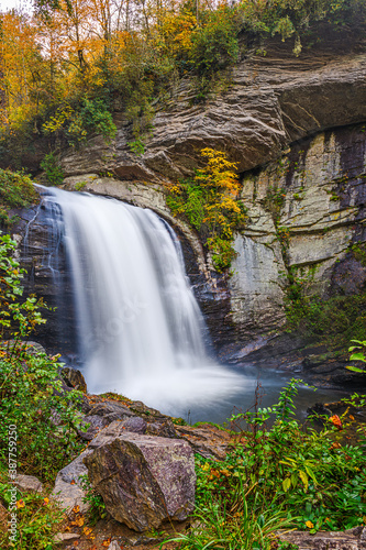 Looking Glass Falls in Pisgah National Forest photo