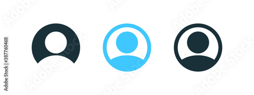 profile, user icon, User profile login or access authentication icon, account sign for apps and websites