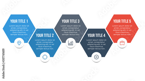 infographic element with 5 options, steps, processes, list, point.