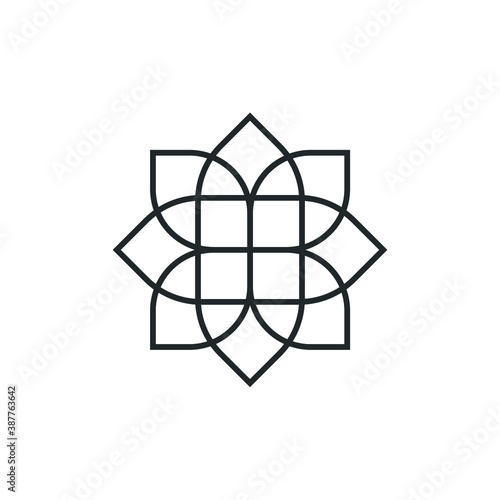 Water lily Lotus logo flower logo - beauty spa flower symbol wellness health meditation beauty luxury natural fitness yoga lifestyle treatment petals salon organic calming cosmetics