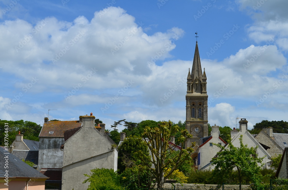 l'église d'Arromanches (Calvados - Normandie - France)