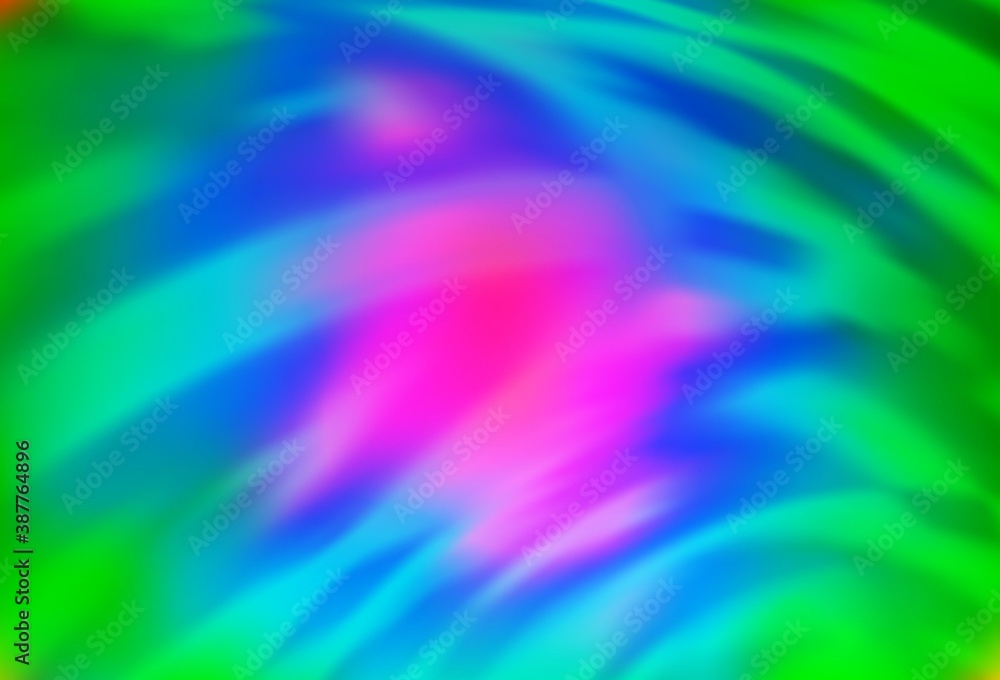 Obraz premium Light Multicolor, Rainbow vector blurred and colored pattern.