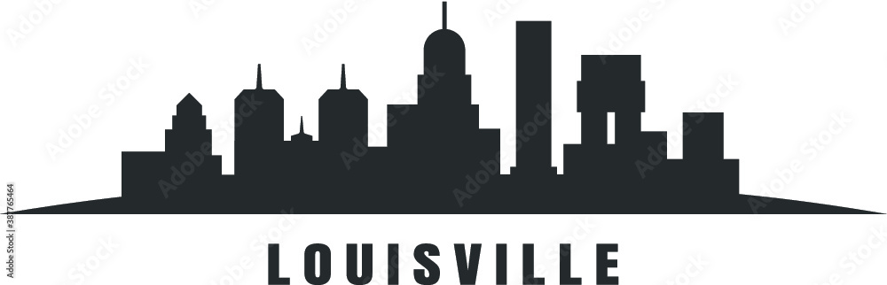 Fototapeta Vector illustration of the Louisville skyline