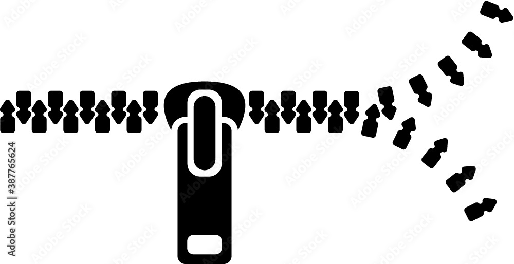 Vector illustration of the zipper Vector illustration of the zipper