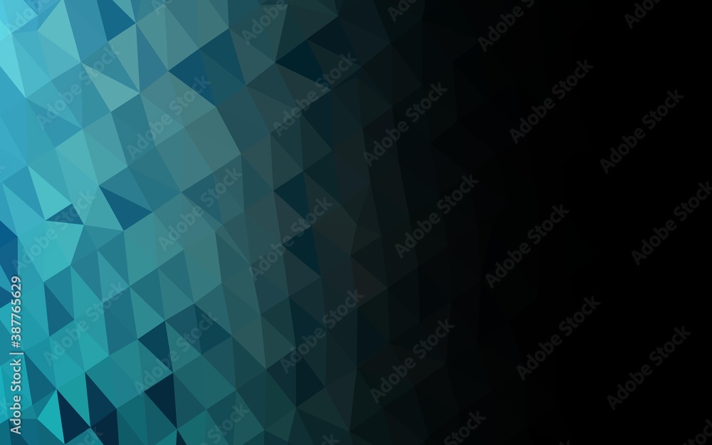 Light BLUE vector triangle mosaic texture. Light BLUE vector triangle mosaic texture.