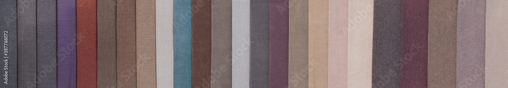 Fototapeta premium background and texture palette of upholstery fabrics