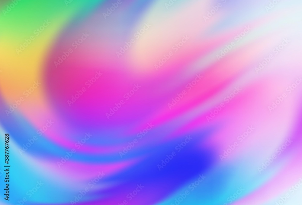 Obraz premium Light Multicolor, Rainbow vector abstract blurred background.