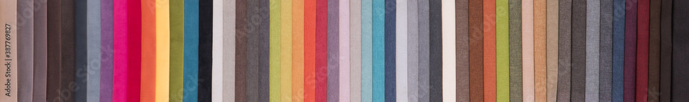 samples of different colored fabrics samples of different colored fabrics